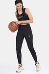 Zelocity Quick Dry Racerback Sports Bra - Jet Black — thumbnail 4